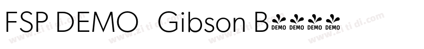FSP DEMO   Gibson B字体转换